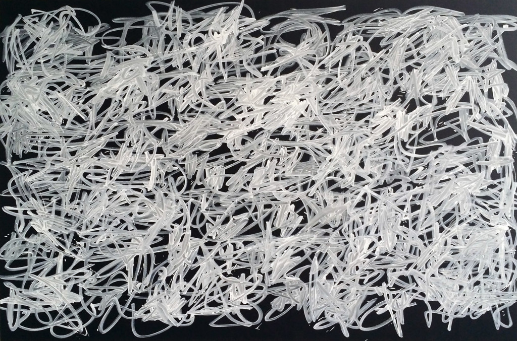 _Tangle 01_white acryl on black canvas_120x180cm_website