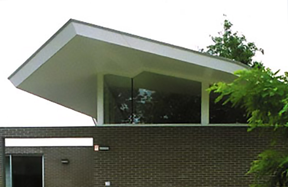Folded roof | Artist's studio Villa Hutten | Bergen op Zoom 1991
