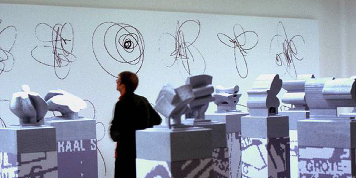Sculpture City | genepool of intuitive sketches | 3d milled sculptures |1994